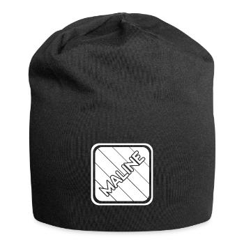 Prénom Maline - Bonnet en jersey - noir - Devant
