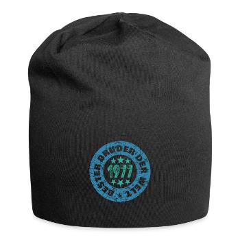 Geschwister 1977 - Jersey-Beanie - Schwarz - Vorne