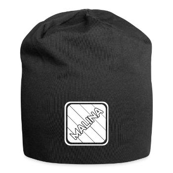 Prénom Malina - Bonnet en jersey - noir - Devant