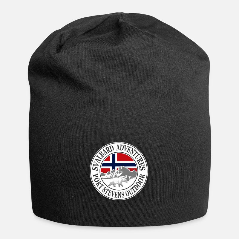 Svalbard - Polar bear - Spitzbergen - Eisbär - Jersey-Beanie - Schwarz