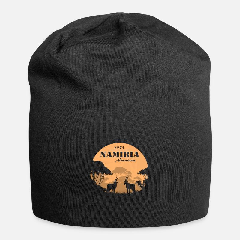 Namibia - Antilope - Jersey-Beanie - Schwarz