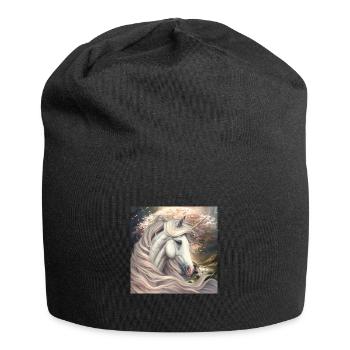 Unicorn simply to fall in love with - Jersey Beanie - black - Front