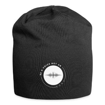 Be a voice not an echo - Jersey-Beanie - Schwarz - Vorne