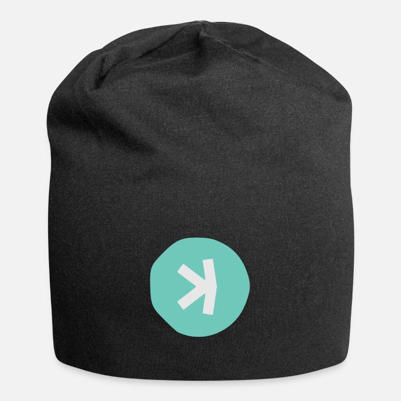 Kaspa Logo KAS - Jersey-Beanie - Schwarz