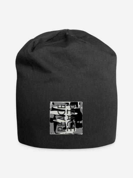 PEACE camouflage Design - Jersey Beanie - black