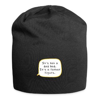 It's Not A Dad Bod It's A Father Figure - Jersey Beanie - black - Front