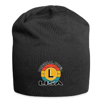 Lisa - Jersey-Beanie - Schwarz - Vorne