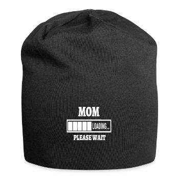 Mama lädt Mama Mama - Jersey-Beanie - Schwarz - Vorne