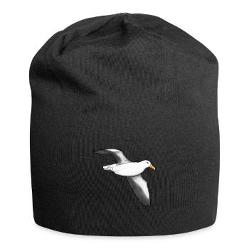 Albatross fliegend - Jersey-Beanie - Schwarz - Vorne