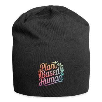 Végétarien Végétalien Végétarien Végétarien - Bonnet en jersey - noir - Devant