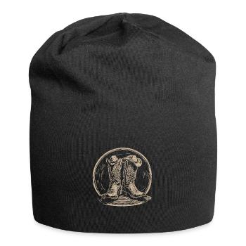 Stetson and Boots Western Country Line Dance - Jersey Beanie - black - Front