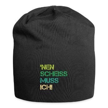 Einen Scheiss Muss Ich Verweigern Nein Geschenk - Jersey-Beanie - Schwarz - Vorne