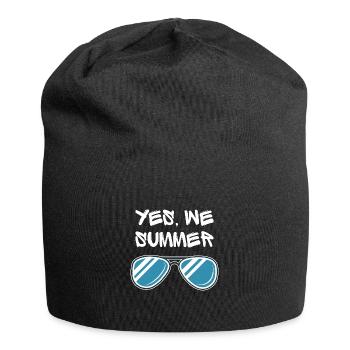 Yes we summer ! Style unique original - Bonnet en jersey - noir - Devant