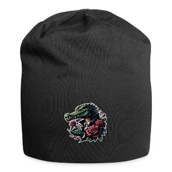 Crocodile - Bonnet en jersey - noir - Devant