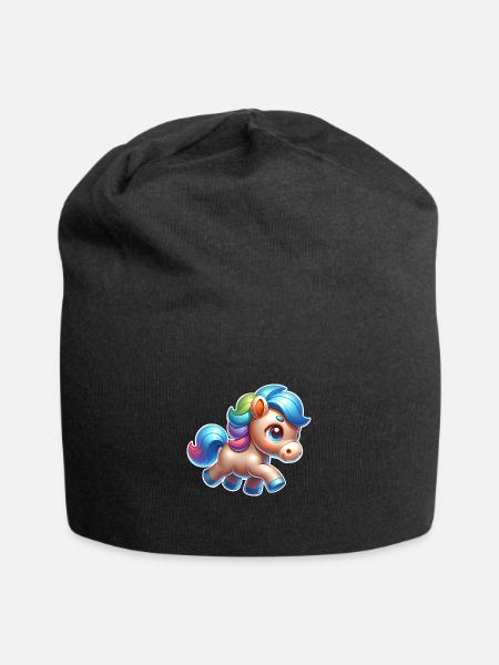 Pony - Jersey-Beanie - Schwarz