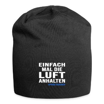 apnoetaucher apnoe tauchen oxygen - Jersey-Beanie - Schwarz - Vorne