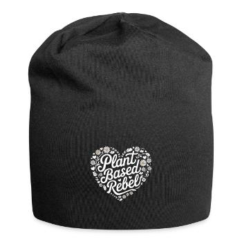 Végétarien Végétalien Végétarien Végétarien - Bonnet en jersey - noir - Devant