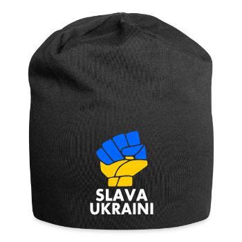 Slava ukraini - Jersey-Beanie - Schwarz - Vorne