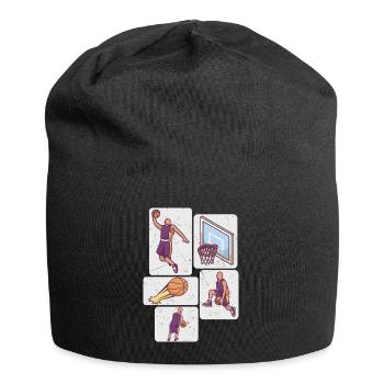 Basketball Player Ball Basketball Player Basketball - Jersey Beanie - black - Front
