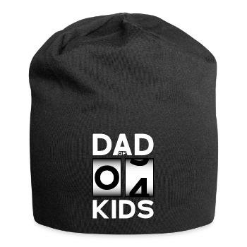 PAPA DE 4 ENFANTS FUTUR PAPA QUATRE ENFANTS - Bonnet en jersey - noir - Devant