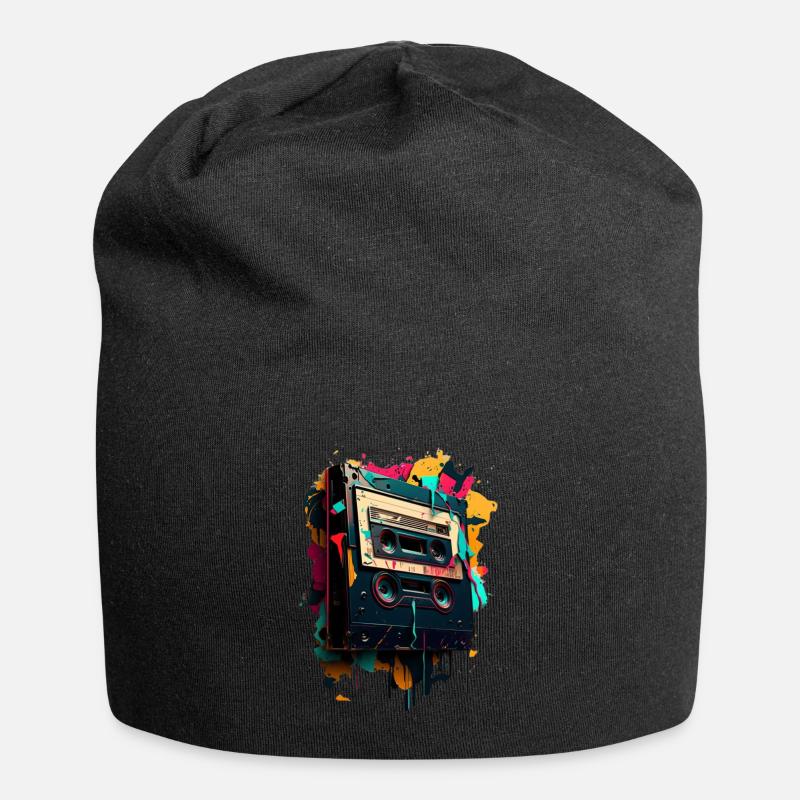 Retro Mixtape - Jersey Beanie - black