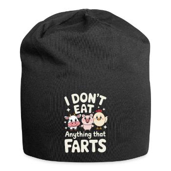 Végétarien Végétalien Végétarien Végétarien - Bonnet en jersey - noir - Devant