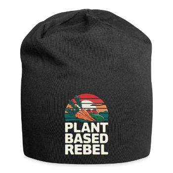 Vegetarian Vegan Veggie Vegetarian - Jersey Beanie - black - Front