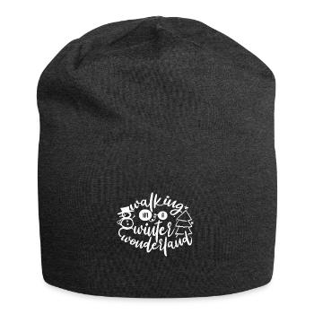 Marcher dans un pays des merveilles hivernales - Bonnet en jersey - charbon - Devant