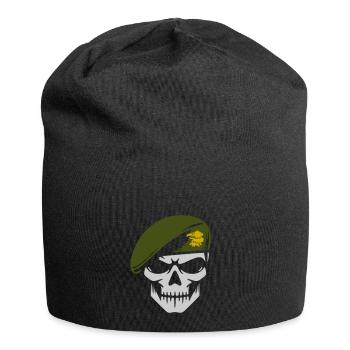 Küste Jäger - Jersey-Beanie - Schwarz - Vorne