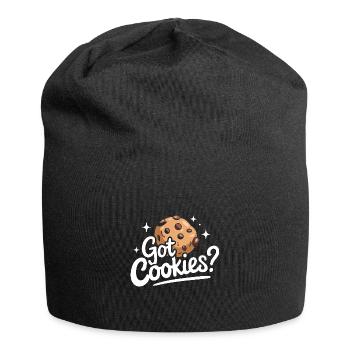 Cookies Cookie Keks Kekse Schokolade - Jersey-Beanie - Schwarz - Vorne