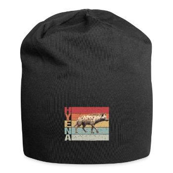 Hyäne Retro style - Jersey-Beanie - Schwarz - Vorne