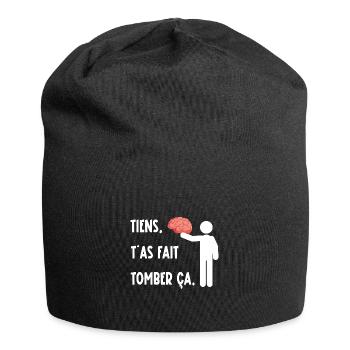 Tiens t'as fait tomber ça - Bonnet en jersey - noir - Devant