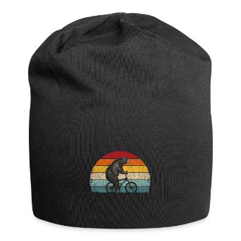 Bicycle Bear BMX Retro Sun Vintage - Jersey Beanie - black - Front