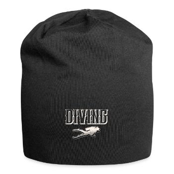 Taucher Tauchen - Jersey-Beanie - Schwarz - Vorne