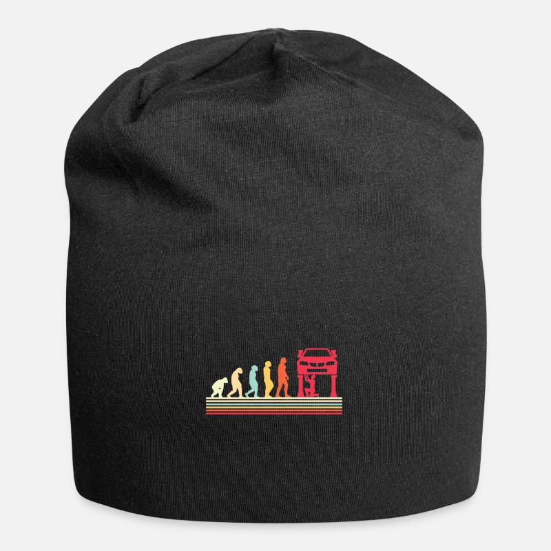 KFZ Mechaniker Autowerkstatt Schrauber Evolution - Jersey-Beanie - Schwarz