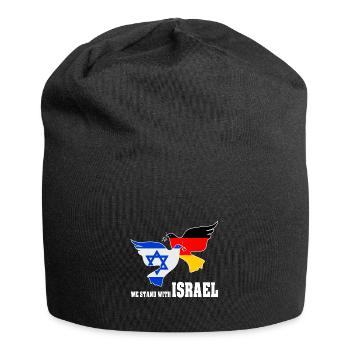 We stand with Israel - Jersey-Beanie - Schwarz - Vorne