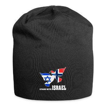 Norvège Israël Colombes de la paix - Bonnet en jersey - noir - Devant