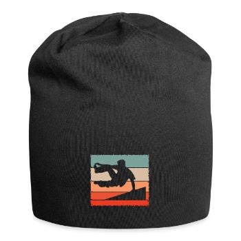 Parkour - Freerunning Design - Jersey-Beanie - Schwarz - Vorne