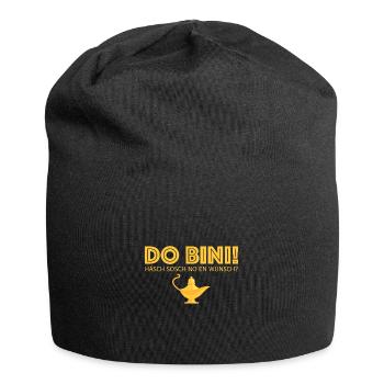 Do bini häsch, sosch no en wunsch | Schweiz - Jersey-Beanie - Schwarz - Vorne