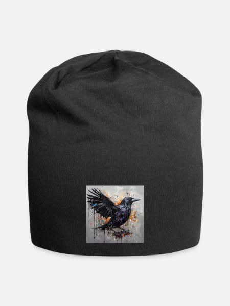 Rabe - Jersey-Beanie - Schwarz