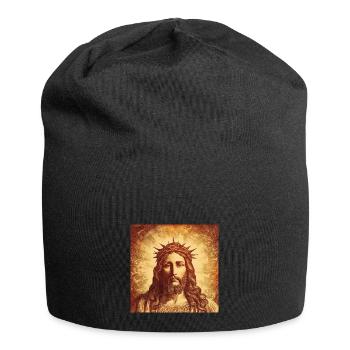 Jésus - Bonnet en jersey - noir - Devant