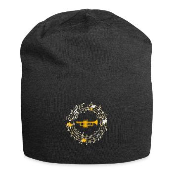 Trompete - Jersey-Beanie - Anthrazit - Vorne