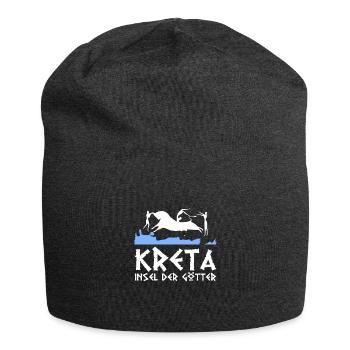 Kreta Insel der Götter Griechenland Geschenk - Jersey-Beanie - Anthrazit - Vorne