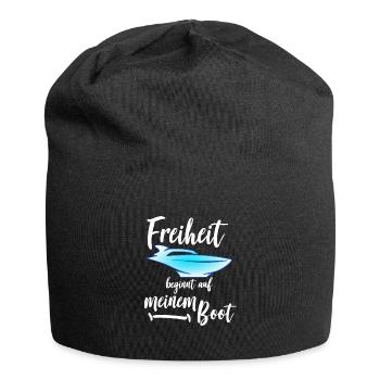 Freiheit Boot Motorboot Segeln Yacht - Jersey-Beanie - Schwarz - Vorne