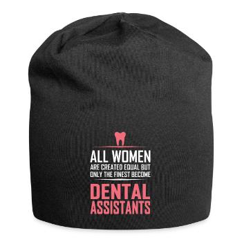 alle Frauen Zahnarzthelferinnen Grafik - Jersey-Beanie - Schwarz - Vorne
