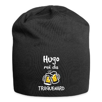 Hugo Roi Du Traquenard - Humour De Hugo - Bonnet en jersey - noir - Devant
