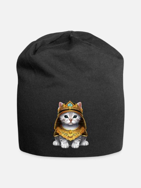 Chat pharaon égyptien - Bonnet en jersey - noir