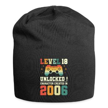 Level 18 Birthday Gamer 18 years old - Jersey Beanie - black - Front