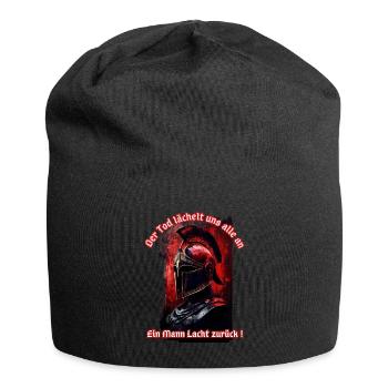 Death smiles at us all, one man Laughs back! - Jersey Beanie - black - Front