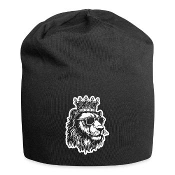 Lion Tête de Lion - Bonnet en jersey - noir - Devant